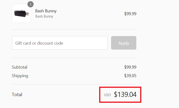 Bash Bunny - Price