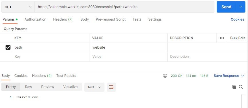 Valid XPath in query param